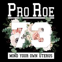 Floral Pro Roe 1973 Mind Your Own Uterus Drawstring Bag