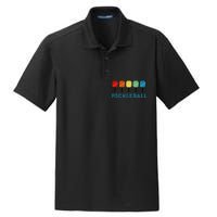 Funny Pickleball Retro Vintage Dry Zone Grid Polo