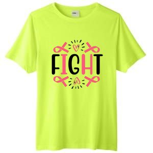 Fight Pink Ribbon Breast Cancer Tall Fusion ChromaSoft Performance T-Shirt