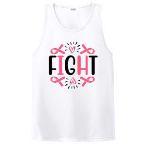 Fight Pink Ribbon Breast Cancer PosiCharge Competitor Tank