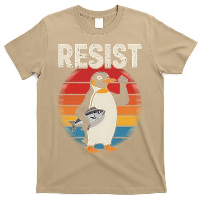Funny Penguin Resist Penguins Protest Against Tariffs T-Shirt