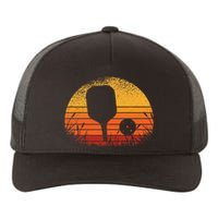 Funny Pickleball Retro Vintage Silhouette Pickleball Player Yupoong Adult 5-Panel Trucker Hat