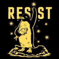 Funny Penguin Resist Penguins Protest Against Tariffs  Full-Length Apron With Pockets