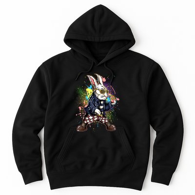 Funny Punk Rock Easter Bunny Rabbit Hoodie