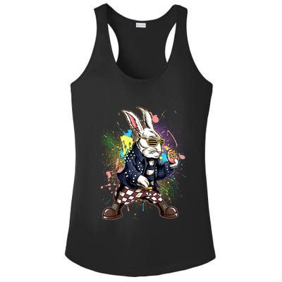 Funny Punk Rock Easter Bunny Rabbit Ladies PosiCharge Competitor Racerback Tank