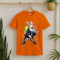 Funny Punk Rock Easter Bunny Rabbit T-Shirt