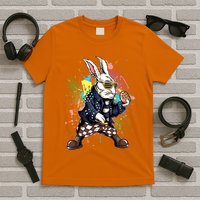 Funny Punk Rock Easter Bunny Rabbit T-Shirt