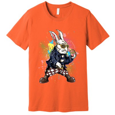 Funny Punk Rock Easter Bunny Rabbit Premium T-Shirt