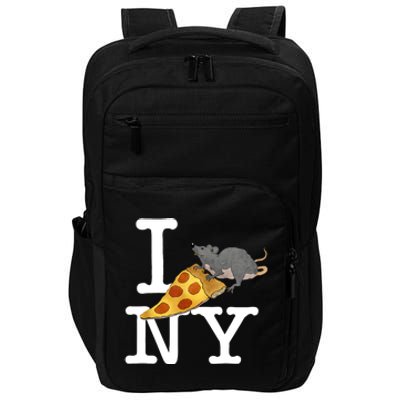 Funny Pizza Rat Ronic Impact Tech Backpack