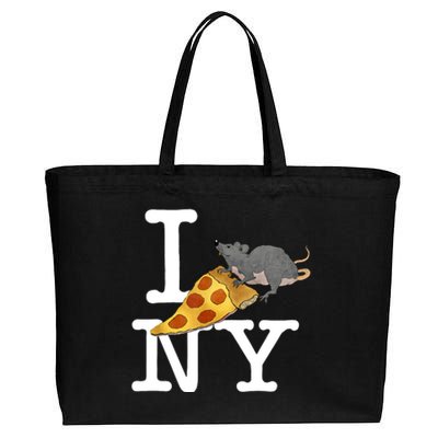 Funny Pizza Rat Ronic Cotton Canvas Jumbo Tote