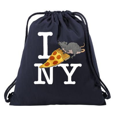 Funny Pizza Rat Ronic Drawstring Bag