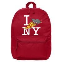 Funny Pizza Rat Ronic 16 in Basic Backpack