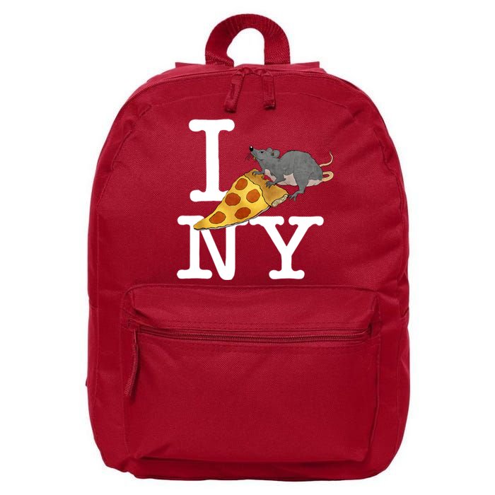 Funny Pizza Rat Ronic 16 in Basic Backpack