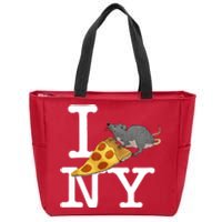 Funny Pizza Rat Ronic Zip Tote Bag