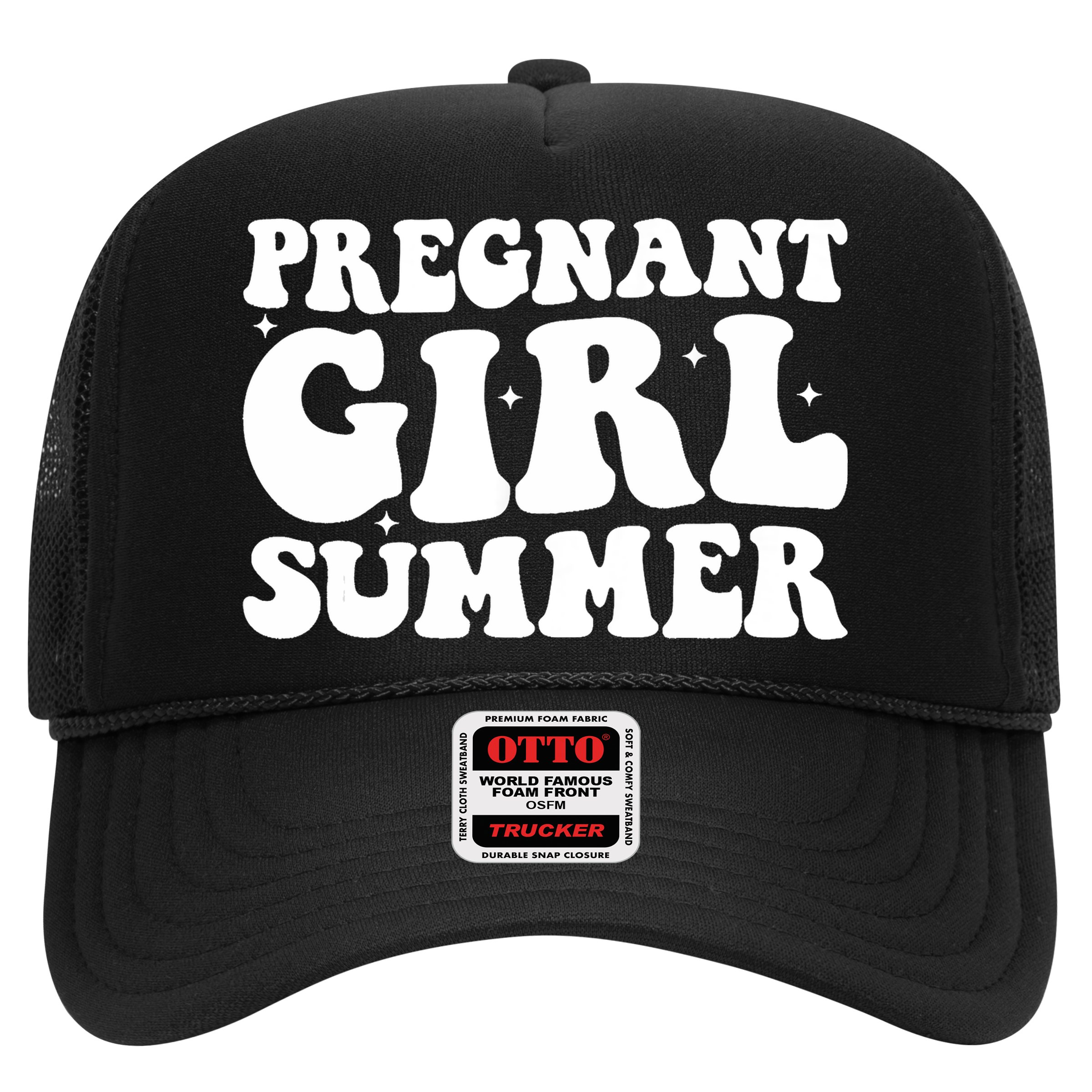 Funny Pregnancy Reveal Pregnant Girl Summer Baby Shower Hat
