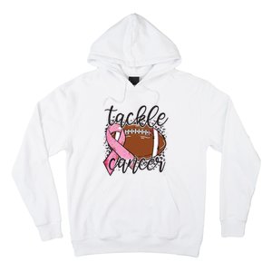 Football Pink Ribbon Tackle Breast Cancer Awareness Hoodie