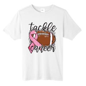 Football Pink Ribbon Tackle Breast Cancer Awareness Tall Fusion ChromaSoft Performance T-Shirt