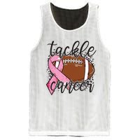 Football Pink Ribbon Tackle Breast Cancer Awareness Mesh Reversible Basketball Jersey Tank