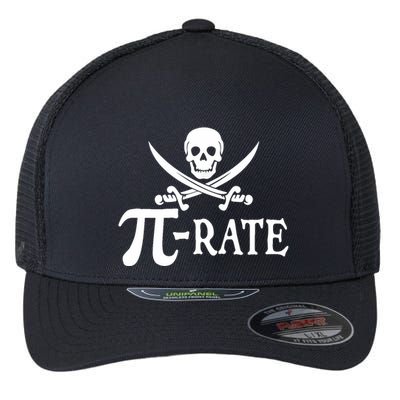 Funny Pi Rate Pirate Pi Day Boy Vintage Math Teacher Retro Flexfit Unipanel Trucker Cap