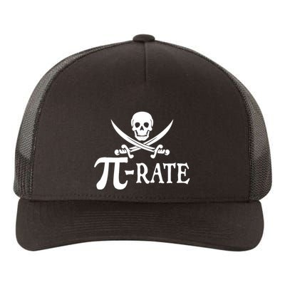Funny Pi Rate Pirate Pi Day Boy Vintage Math Teacher Retro Yupoong Adult 5-Panel Trucker Hat