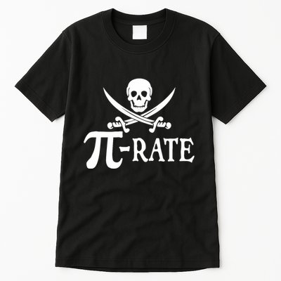 Funny Pi Rate Pirate Pi Day Boy Vintage Math Teacher Retro Tall T-Shirt