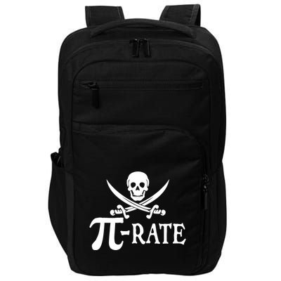 Funny Pi Rate Pirate Pi Day Boy Vintage Math Teacher Retro Impact Tech Backpack