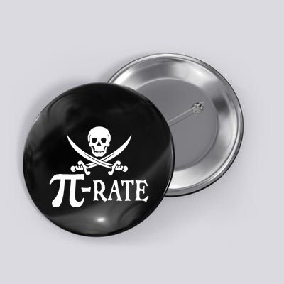 Funny Pi Rate Pirate Pi Day Boy Vintage Math Teacher Retro Button