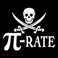Funny Pi Rate Pirate Pi Day Boy Vintage Math Teacher Retro Button