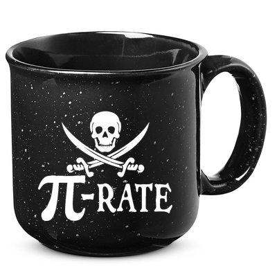 Funny Pi Rate Pirate Pi Day Boy Vintage Math Teacher Retro 15oz Campfire Ceramic Mug