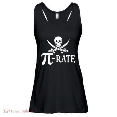 Funny Pi Rate Pirate Pi Day Boy Vintage Math Teacher Retro Ladies Essential Flowy Tank