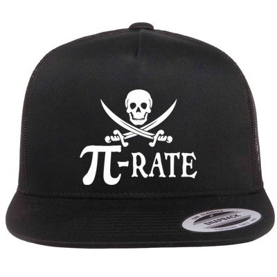 Funny Pi Rate Pirate Pi Day Boy Vintage Math Teacher Retro Flatbill Hat