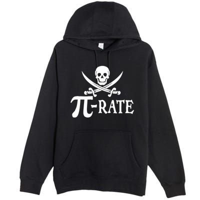 Funny Pi Rate Pirate Pi Day Boy Vintage Math Teacher Retro Premium Pullover Hoodie
