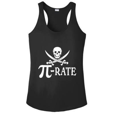 Funny Pi Rate Pirate Pi Day Boy Vintage Math Teacher Retro Ladies PosiCharge Competitor Racerback Tank