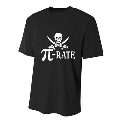 Funny Pi Rate Pirate Pi Day Boy Vintage Math Teacher Retro Youth Performance Sprint T-Shirt