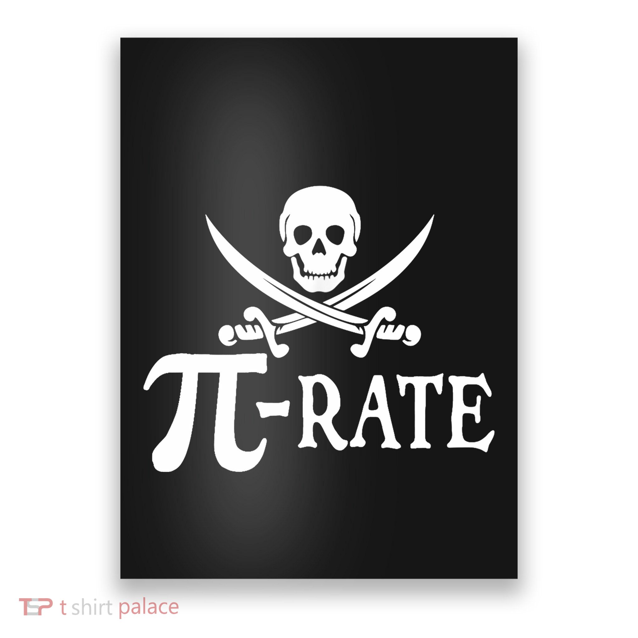 Funny Pi Rate Pirate Pi Day Boy Vintage Math Teacher Retro Poster