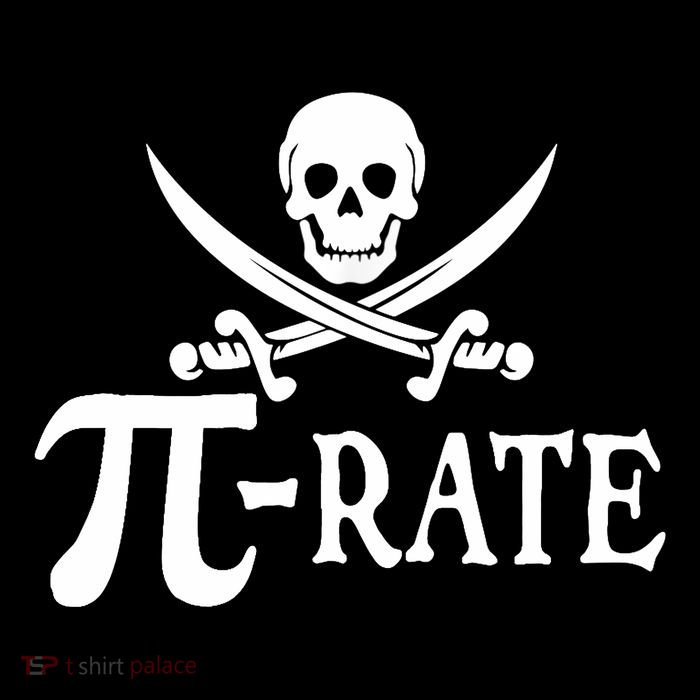 Funny Pi Rate Pirate Pi Day Boy Vintage Math Teacher Retro Poster