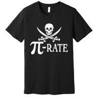 Funny Pi Rate Pirate Pi Day Boy Vintage Math Teacher Retro Premium T-Shirt