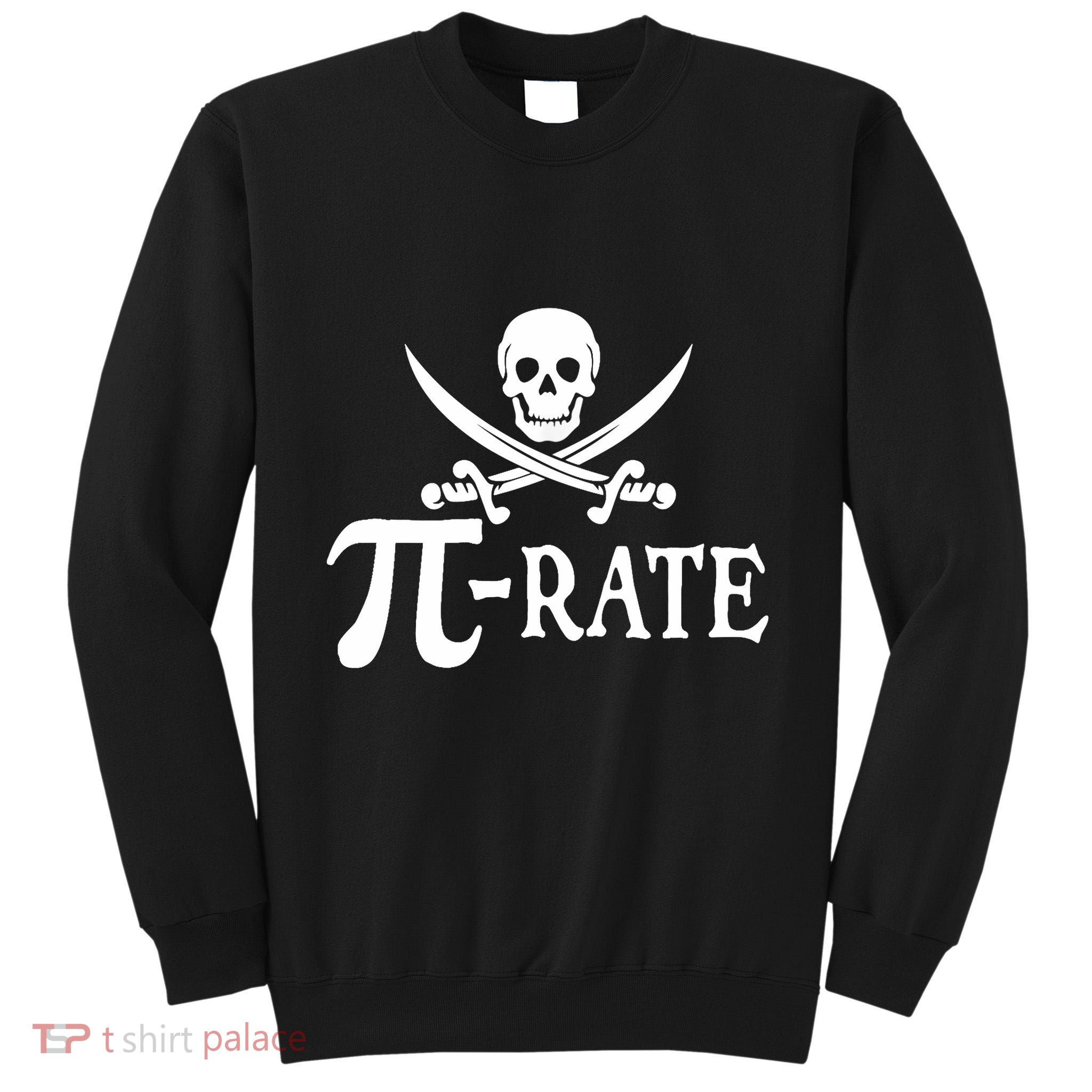 Funny Pi Rate Pirate Pi Day Boy Vintage Math Teacher Retro Tall Sweatshirt