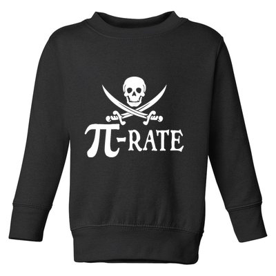 Funny Pi Rate Pirate Pi Day Boy Vintage Math Teacher Retro Toddler Sweatshirt
