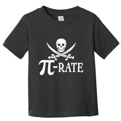 Funny Pi Rate Pirate Pi Day Boy Vintage Math Teacher Retro Toddler T-Shirt