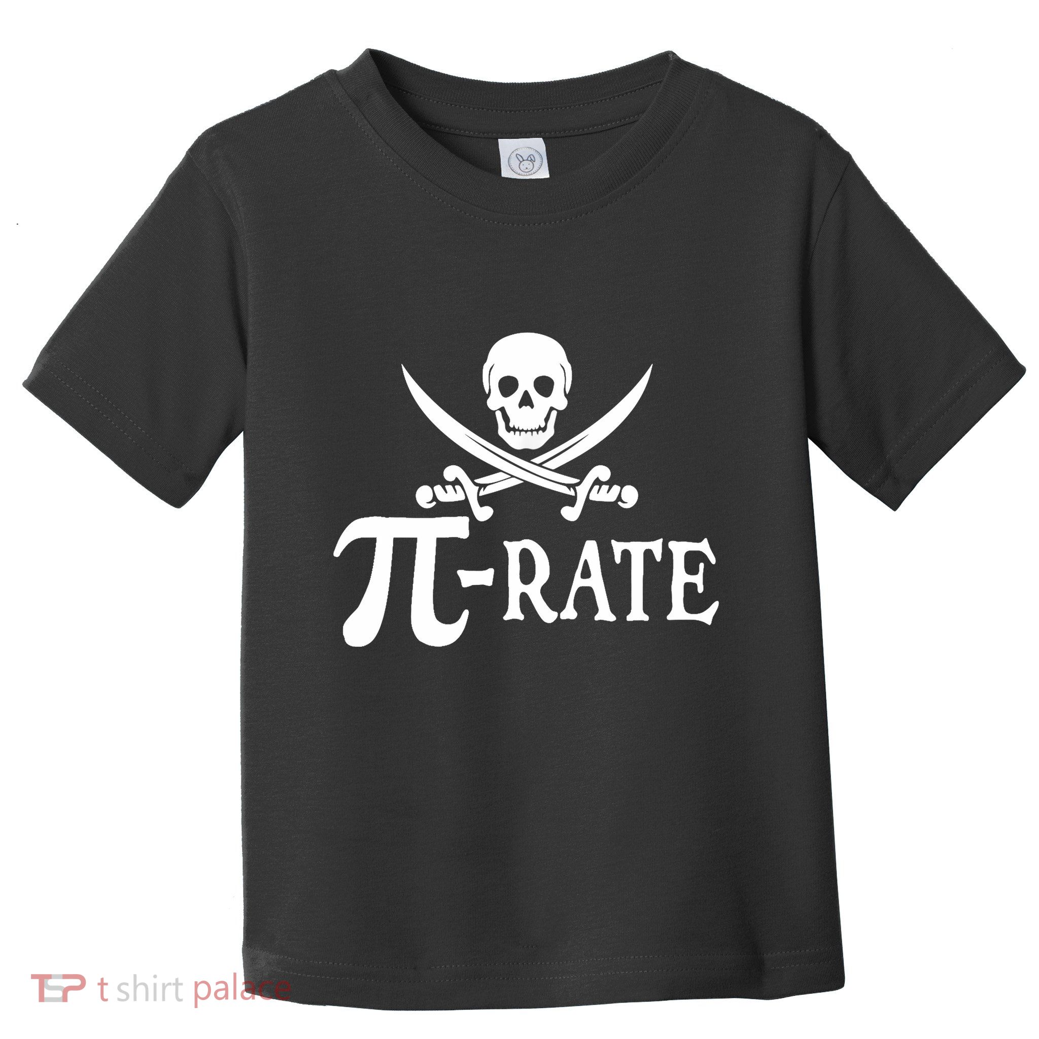 Funny Pi Rate Pirate Pi Day Boy Vintage Math Teacher Retro Toddler T-Shirt