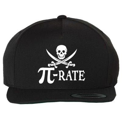 Funny Pi Rate Pirate Pi Day Boy Vintage Math Teacher Retro Wool Snapback Cap