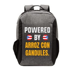 Funny Puerto Rico Flag Powered By Arroz Con Gandules Vector Backpack