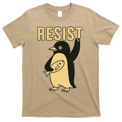 Funny Penguin Resist Penguins Protest Against Tariffs T-Shirt