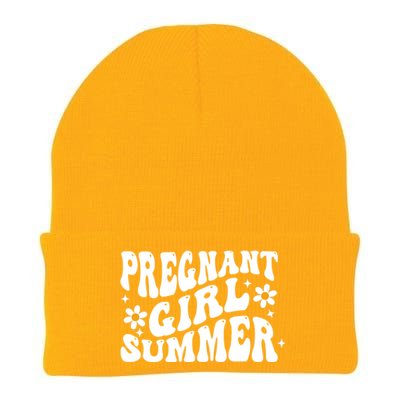 Funny Pregnancy Reveal Pregnant Girl Summer Baby Shower Knit Cap Winter Beanie