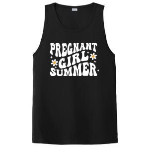 Funny Pregnancy Reveal Pregnant Girl Summer Baby Shower PosiCharge Competitor Tank