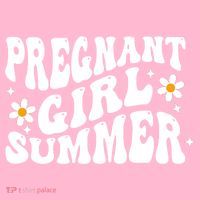 Funny Pregnancy Reveal Pregnant Girl Summer Baby Shower Premium T-Shirt