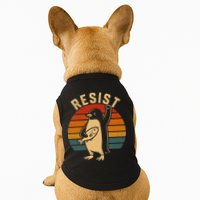 Funny Penguin Resist Penguins Protest Against Tariffs Doggie Tank