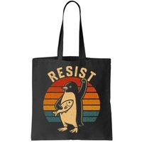 Funny Penguin Resist Penguins Protest Against Tariffs Bag