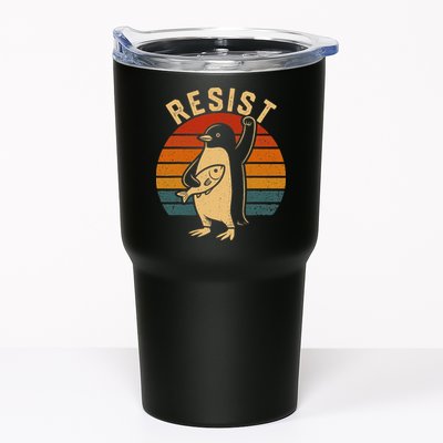 Funny Penguin Resist Penguins Protest Against Tariffs Tumbler
